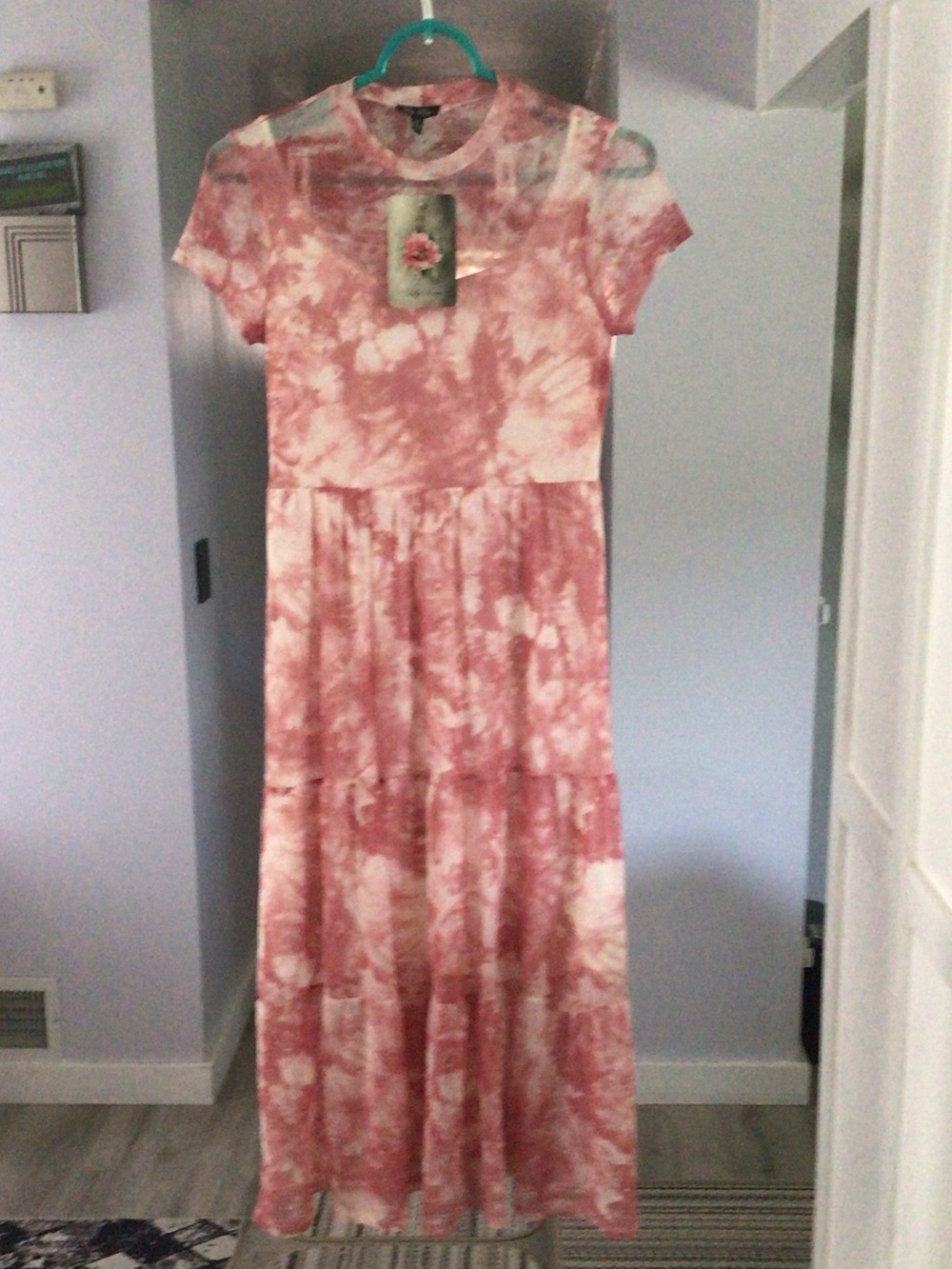 Lily Rose Pink Tie-Dye Maxi Dress